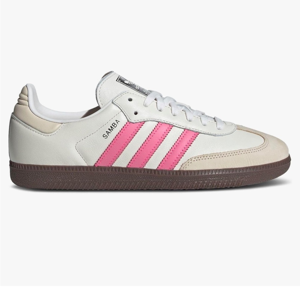 Brand new adidas sambas pink and white